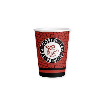 ΠΟΤΗΡΙ ΧΑΡΤΙΝΟ (SINGLE WALL) (8oz) (50τεμ.) - (ΚΟΚΚΙΝΟ) (07-600-0083) - TNS