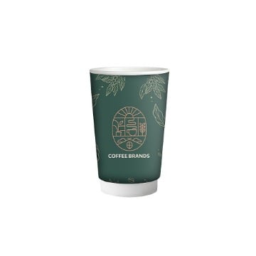ΠΟΤΗΡΙ ΧΑΡΤΙΝΟ COFFEE BRANDS (DOUBLE WALL) (16οz) - (20τεμ.)