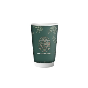 ΠΟΤΗΡΙ ΧΑΡΤΙΝΟ COFFEE BRANDS (DOUBLE WALL) (8οz) - (25τεμ.)