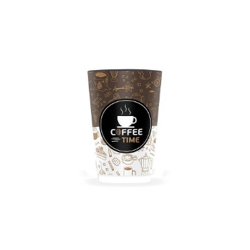 ΠΟΤΗΡΙ ΧΑΡΤΙΝΟ COFFEE TIME (DOUBLE WALL) (16οz) - (25τεμ.)
