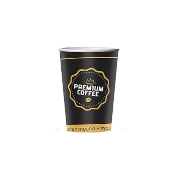 ΠΟΤΗΡΙ ΧΑΡΤΙΝΟ GOLD PREMIUM COFFEE (SINGLE WALL) (12οz-14οz) - (50τεμ.)