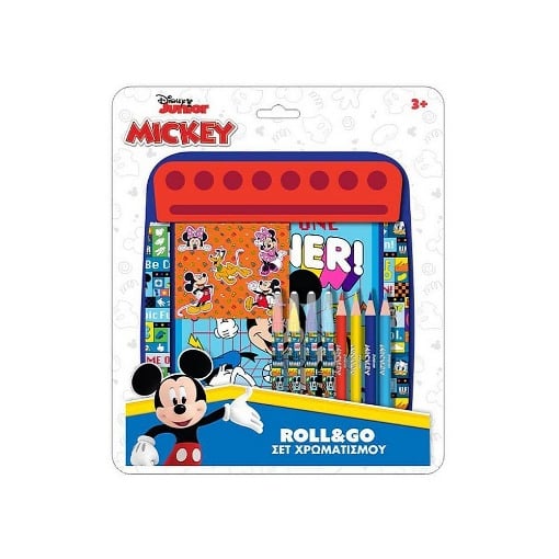 ΣΕΤ ΧΡΩΜΑΤΙΣΜΟΥ DISNEY MICKEY-MINNIE ROLL & GO 21X24,5 ΕΚ.