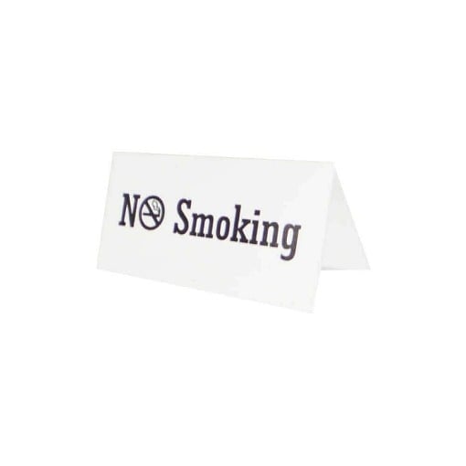 ΣΗΜΑΝΣΗ PG ΛΕΥΚΟ (10x5cm) - (NO SMOKING) (400336)
