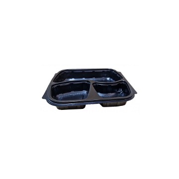 ΣΚΕΥΟΣ ΦΑΓΗΤΟΥ ΜΑΥΡΟ 3 ΘΕΣΕΩΝ (FT294-40) (50τεμ.) - (LUX PLAST)