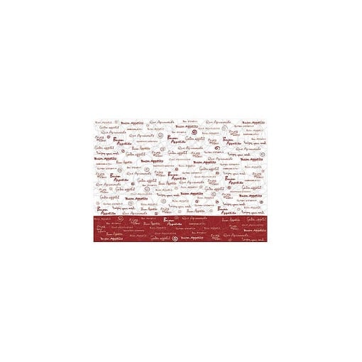 ΣΟΥΠΛΑ (30x40cm) - (250τεμ.) (BUON APETITO ΚΟΚΚΙΝΟ-ΛΕΥΚΟ) (Ι-0425)