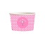 ΧΑΡΤΙΝΟ ΚΥΠΕΛΟ ΠΑΓΩΤΟΥ (6oz) - (DOT) (PINK) (50τεμ)