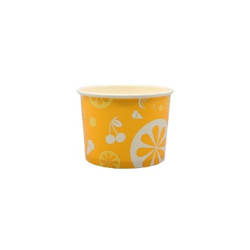 ΧΑΡΤΙΝΟ ΚΥΠΕΛΟ ΠΑΓΩΤΟΥ (8oz) - (YELLOW) (50τεμ.)