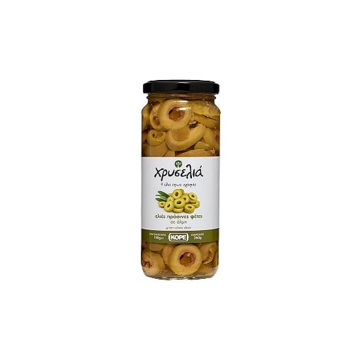 ΧΡΥΣΕΛΙΑ ΕΛΙΕΣ ΠΡΑΣΙΝΕΣ 180gr. - (ΡΟΔΕΛΑ) (ΒΑΖΟ)