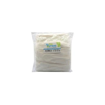 BIO PAPER ΚΟΥΤΑΛΑΚΙ ΓΛΥΚΟΥ (ΝΤΥΜΕΝΟ) - (130mm) - (50τεμ) - (ΛΕΥΚΟ)