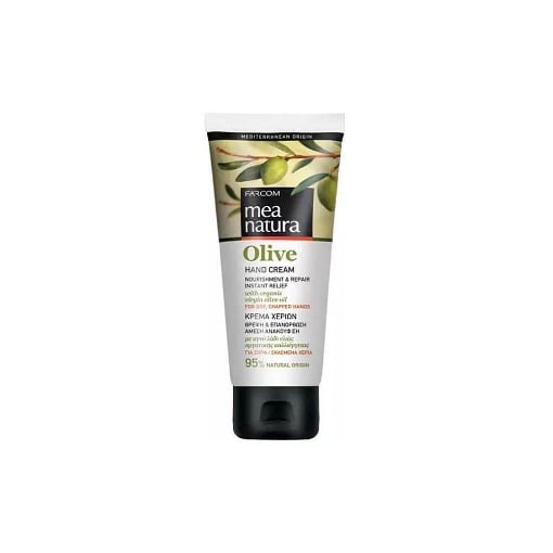 FARCOM MEA NATURA OLIVE ΚΡΕΜΑ ΧΕΡΙΩΝ 100ml - (ΞΗΡΑ/ΣΚΑΣΜΕΝΑ)