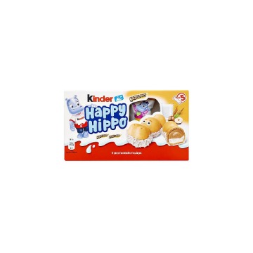 KINDER HAPPY HIPPO 103,5gr - (ΠΡΑΛΙΝΑ ΦΟΥΝΤΟΥΚΙ) (5τεμ.)