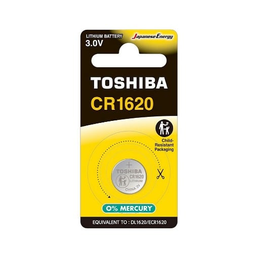TOSHIBA ΜΠΑΤΑΡΙΑ ΚΟΥΜΠΙ CR1620 CP-1C (1τεμ.)