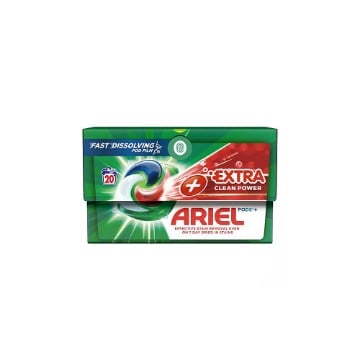 ARIEL ΥΓΡΕΣ ΚΑΨΟΥΛΕΣ ALL IN 1  (20τεμ.) - (EXTRA CLEAN)