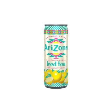 ARIZONA ΜΑΥΡΟ ΤΣΑΙ 330ml - (ΛΕΜΟΝΙ) (SLIM CAN)