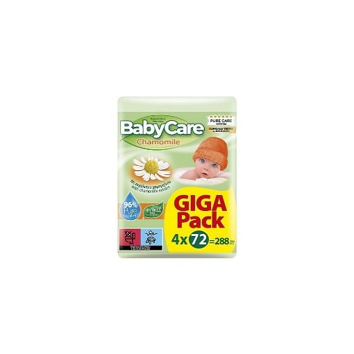 BABYCARE ΜΩΡΟΜΑΝΤΗΛΑ 4x72τεμ. - (CHAMOMILE)