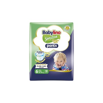 BABYLINO PANTS SENSITIVE No 6 (13-18kg) - (18τεμ.)