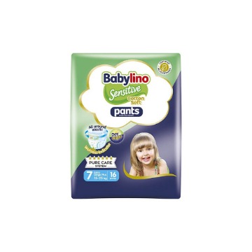 BABYLINO PANTS SENSITIVE No 7 (15-25kg) - (16τεμ.)