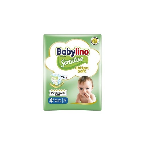 BABYLINO ΠΑΝΑ SENSITIVE No 4+ (10-15kg) - (19τεμ.)