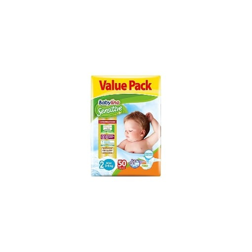 BABYLINO ΠΑΝΑ SENSITIVE No 2 (3-6kg) - (50τεμ.)