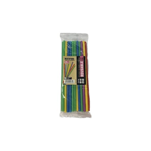 ΕΠΑΝΑΧΡΗΣ/ΝΟ ΚΑΛΑΜΑΚΙ ΝΤΥΜΕΝΟ 22cm - (JUMBO) - (20τεμ.) (ΔΙΑΦΟΡΑ ΧΡΩΜΑΤΑ)