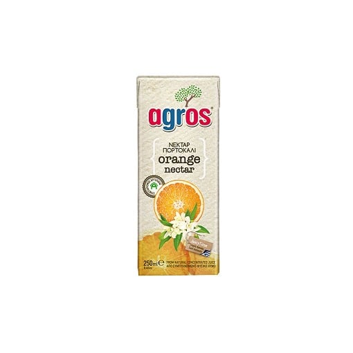AGROS ΧΥΜΟΣ 250ml - (ΝΕΚΤΑΡ ΠΟΡΤΟΚΑΛΙ)