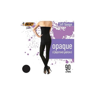 BIC ΚΑΛΣΟΝ SOFT OPAQUE 90DEN (MEDIUM) - (ΜΑΥΡΟ)