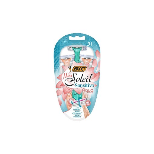 BIC ΞΥΡΑΦΑΚΙΑ MISS SOLEIL (3τεμ.) - (SENSITIVE) (AQUA COLOURS)