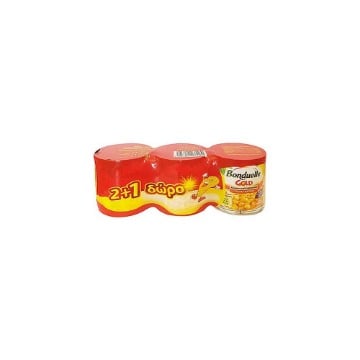 BONDUELLE ΚΑΛΑΜΠΟΚΙ GOLD 170gr. (2+1ΔΩΡΟ)