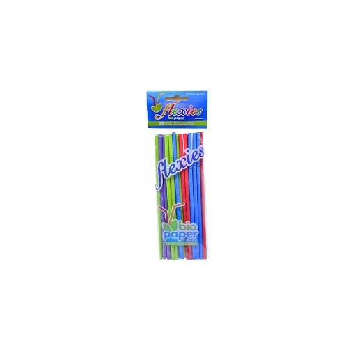 BIO PAPER ΚΑΛΑΜΑΚΙ ΣΠΑΣΤΟ ΜΕ ΔΙΑΦΟΡΑ ΧΡΩΜΑΤΑ 22cm (25τεμ.)