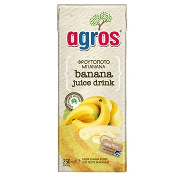 AGROS ΧΥΜΟΣ 250ml - (ΜΠΑΝΑΝΑ)