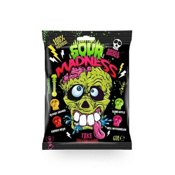 SOUR MADNESS BLACK ΖΑΧΑΡΩΤΑ SKULL SHOCK 60gr Σ10 