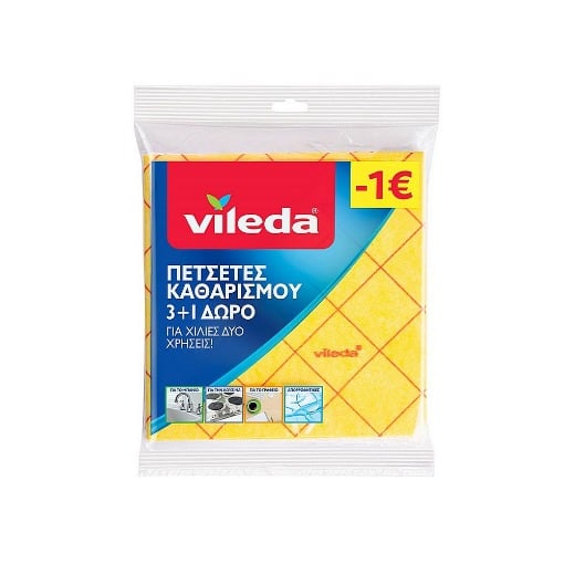 VILEDA ΠΕΤΣΕΤΕΣ ΚΑΘ/ΣΜΟΥ (3+1 ΔΩΡΟ) (-1,00€)
