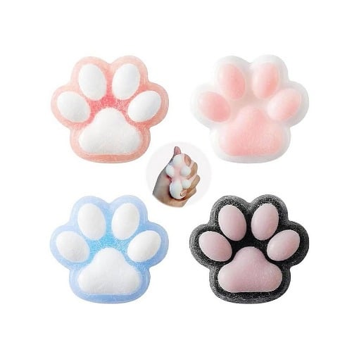 ΠΑΙΧΝΙΔΙ TABA SQUISHIES ΜΙΚΡΗ ΧΝΟΥΔΩΤΗ ΠΑΤΟΥΣΑ ΜΕ POM POM (ΑΝΩ 6 ΕΤΩΝ)