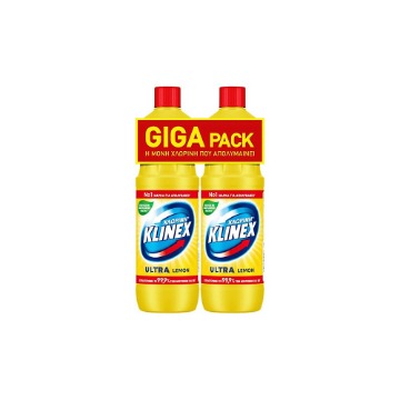 KLINEX ΧΛΩΡΙΝΗ ΠΑΧΥΡΕΥΣΤΗ (2x1250ml) - (ΛΕΜΟΝΙ)