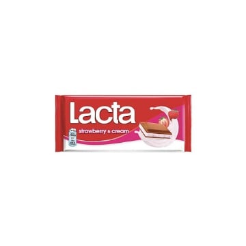 LACTA ΣΟΚΟΛΑΤΑ 100gr. - (ΚΡΕΜΑ ΦΡΑΟΥΛΑ)