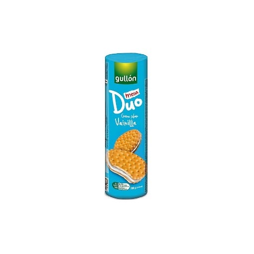 GULLON MEGA DUO ΜΠΙΣΚΟΤΑ ΓΕΜΙΣΤΑ 500gr. - (ΒΑΝΙΛΙΑ)