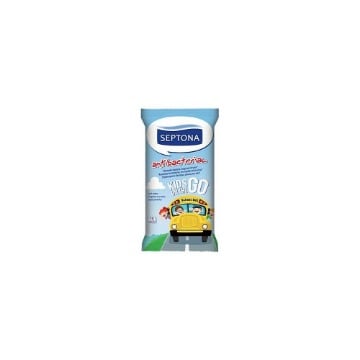 SEPTONA ΥΓΡΑ ΜΑΝΤΗΛΑΚΙΑ KIDS ON THE GO (15τεμ.)