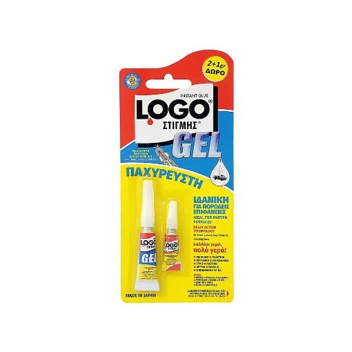 LOGO ΚΟΛΛΑ ΣΤΙΓΜΗΣ GEL 2gr + ΔΩΡΟ LOGO ΣΤΙΓΜΗΣ MICRO 1gr Σ15 