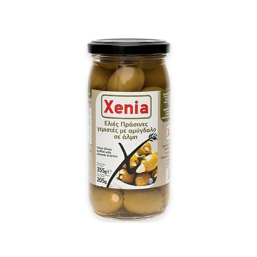 XENIA ΕΛΙΕΣ ΠΡΑΣΙΝΕΣ ΜΕ ΑΜΥΓΔΑΛΟ 355g