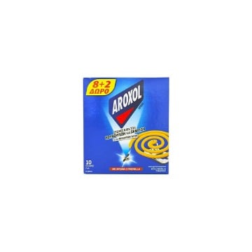AROXOL SPIRAL CITRONELLA - (8+2 ΔΩΡΟ)
