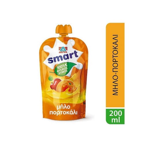 SMART 100% ΧΥΜΟΣ ΜΗΛΟ/ΠΟΡΤΟΚΑΛΙ 200ml