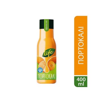LIFE ΧΥΜΟΣ ΠΟΡΤΟΚΑΛΙ 400ml