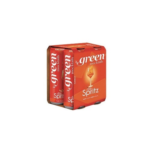 GREEN MOCTAILS (4x330ml) - (BITTER ORANGE SPRITZ)