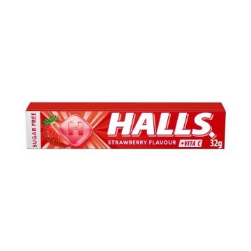 HALLS VITA-C ΦΡΑΟΥΛΑ ΚΑΡΑΜΕΛΕΣ ΧΩΡΙΣ ΖΑΧΑΡΗ 32g