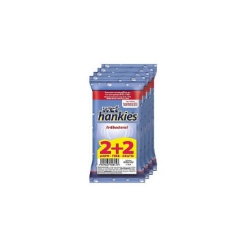 HANKIES ΥΓΡΑ ΜΑΝΤΗΛΑΚΙΑ 15ΤΜΧ - (ANTIBACTERIAL) (2+2 ΔΩΡΟ)