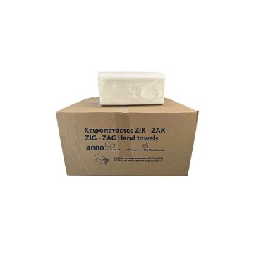 ΧΕΙΡΟΠΕΤΣΕΤΑ ΖΙΚ ΖΑΚ (4000φυλλα) - (ΛΕΥΚΗ) (IMPORT)