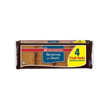 ΠΑΠΑΔΟΠΟΥΛΟΥ ΦΡΥΓΑΝΙΑ ΣΙΚΑΛΗΣ (4x80g) - (4 Fresh Packs)