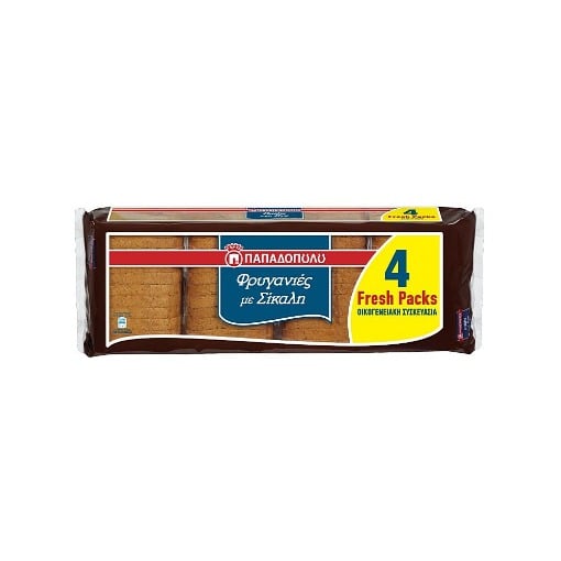 ΠΑΠΑΔΟΠΟΥΛΟΥ ΦΡΥΓΑΝΙΑ ΣΙΚΑΛΗΣ (4x80g) - (4 Fresh Packs)