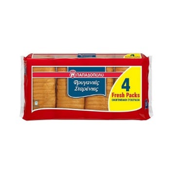 ΠΑΠΑΔΟΠΟΥΛΟΥ ΦΡΥΓΑΝΙΑ ΣΤΑΡΕΝΙΑ (4x127g) - (4 Fresh Packs)