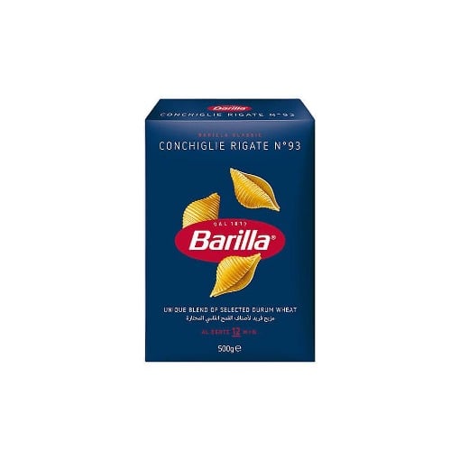 BARILLA 500gr. - (CONCHIGLIE RIGATE No 93)